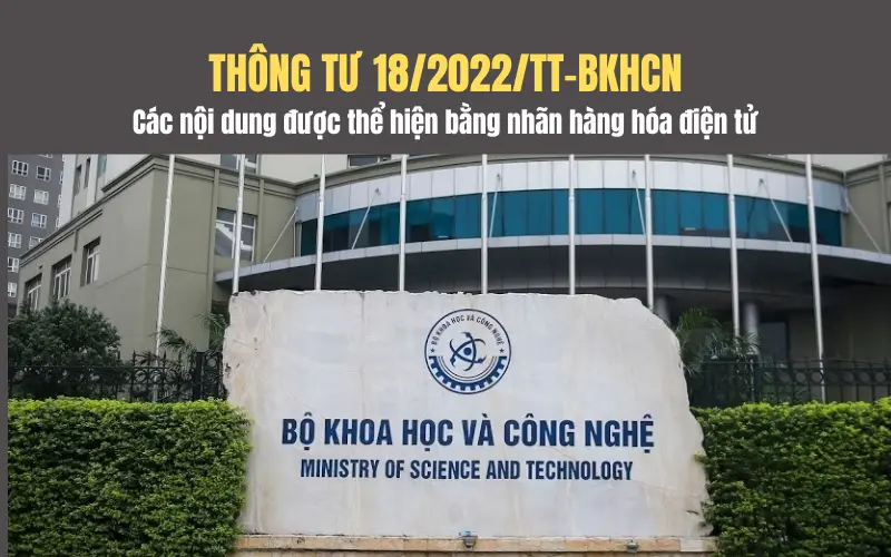 Thông tư 18/2022/TT-BKHCN hướng dẫn các nội dung nhãn hàng hóa của một số nhóm hàng hóa được phép thể hiện bằng phương thức điện tử
