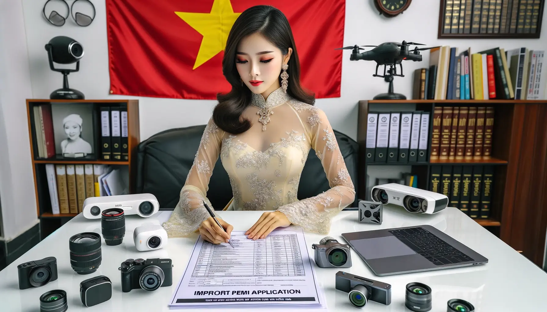 xin giấy phép nhập khẩu cho camera