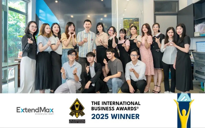 Với loạt thành tích ấn tượng, ExtendMax trở thành doanh nghiệp Việt hiếm hoi ghi danh trong Top 10 toàn cầu tại IBA Stevie Awards 2025.